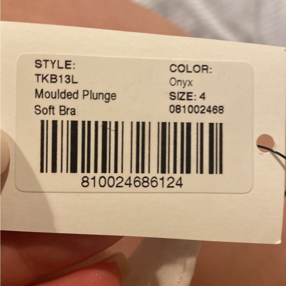 Kit Undergarments Moulded Plunge
Soft Bra, in Onyx (black) Color, Size 4. - Picture 2 of 6